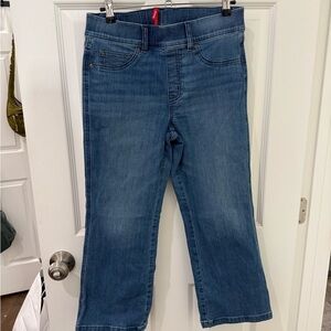 SPANX Denim Cropped Flare Jeans M Petite
